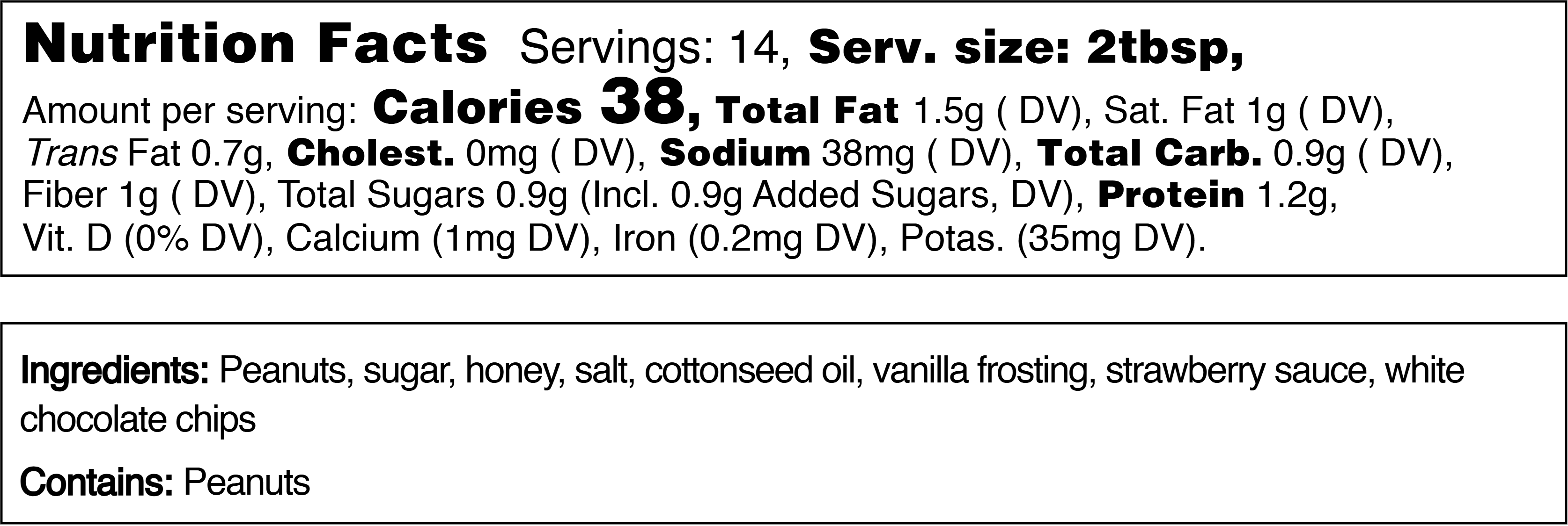 Hess's Strawberry Pie PB