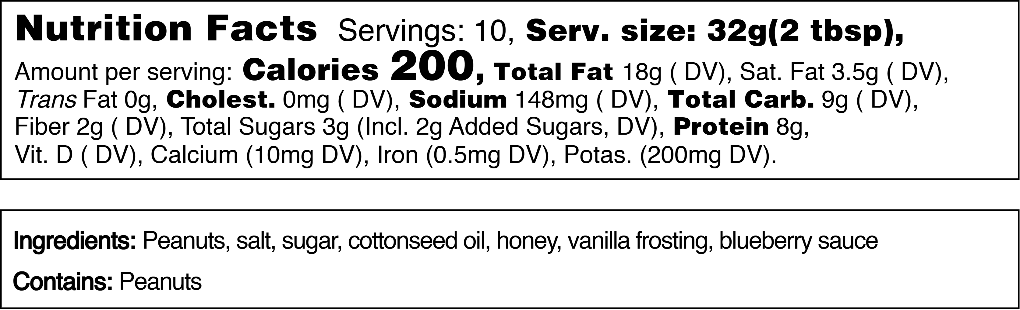 Blueberry Cheesecake PB